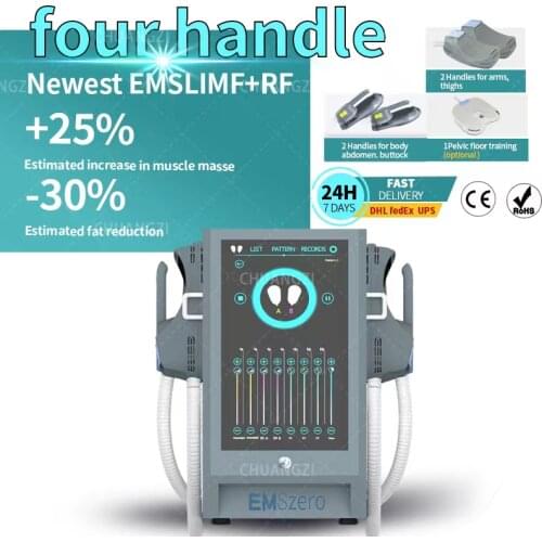 Aesthetic equipment enhanced version ems muscle building cellulite removal ems finess system 4 handle portable machine