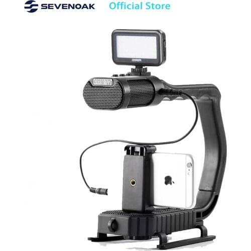 Sevenoak Handheld Stabilizer&Video Led Lights&Remote Control for Smartphone GoPro Canon Sony Alpha RX0 DSLR Camera Camcorder