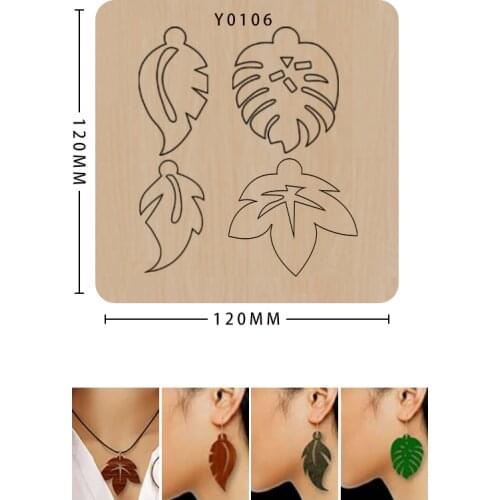 Earring Cutting Dies Wooden Scrapbooking Knife Mold Non-woven Cutting Suitable For Common Sizzix Machines