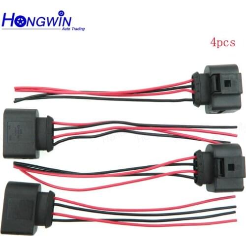 Ignition Coil Connector Repair Harness Plug Wiring For VW Audi 1J0973724 1J0998724 1J0-973-724 648245-1 2011340 VE520313