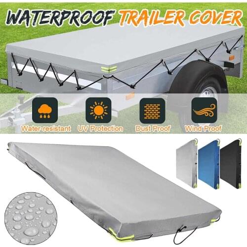 S/M/L/XL/XXL Oxford Cloth Square Cover Dust-proof Waterproof Canopy For Sandbox Truck Trailer Camper Van Caravan