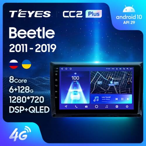 TEYES CC2L CC2 Plus For Volkswagen Beetle A5 2011 - 2019 Car Radio Multimedia Video Player Navigation GPS Android No 2din 2 din dvd