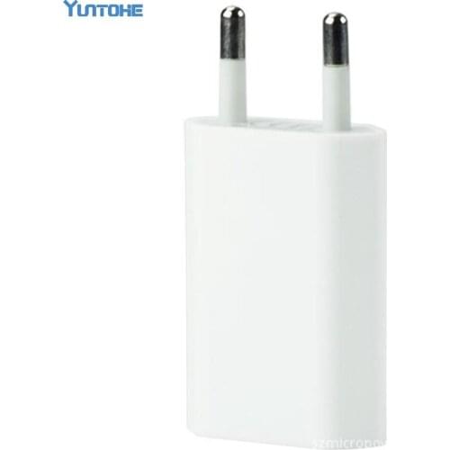 200pcs/lot High Quality Wall Charger for Apple Iphone 4 4S 5 5S 6 6s 7 7plus Universal EU Plug USB Power Adapter Full 1A