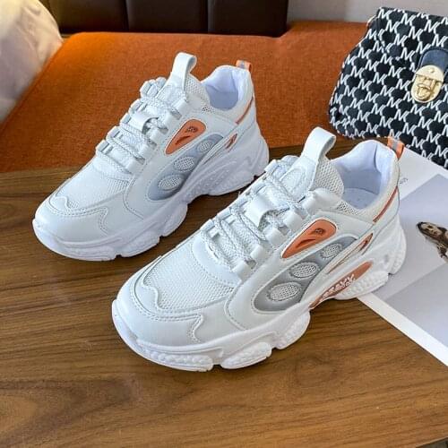 2021 Women Platform Sneakers Lace Up Womens Shoes Comfortable Womens Sports Shoes Fashion Womens Sneakers