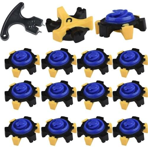30Pcs Soft Golf Shoe Spikes Replacement Champ Cleat Fast Twist Tri-Lok Golf Spikes With Wrench Tool