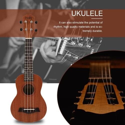 21 Inch Hot Soprano Acoustic Electric Ukulele Guitar 4 Strings Ukelele Guitarra Handcraft Wood White Guitarist Mahogany