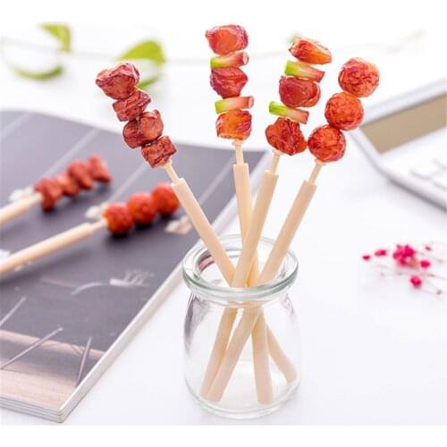 Creative Kebab Shape Ballpoint Pen Delicious BBQ Meat Skewers Signature Pen Primary School Office Supplies Cute Stationery Pen