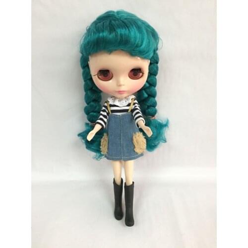 Nude blyth Doll green hair Factory doll Suitable For DIY Change BJD Toy For Girls ksm cute doll