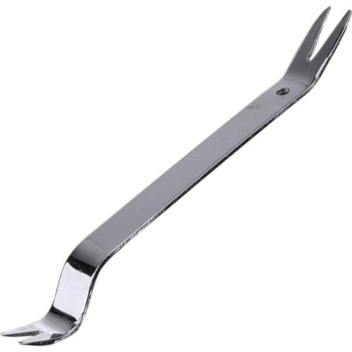 1 Pcs 230mm Metal Car Radio Door Body Clip DVD Panel Dash Audio Trim Removal Hand Tool Install Pry Tool Silver