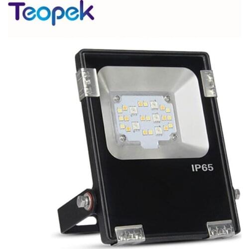 MiBoxer 10W RGB + CCT LED Floodlight AC85-260V FUTT05 DC24V FUTT06 IP65 Waterproof WiFi Compatible 2.4G Wireless Remote
