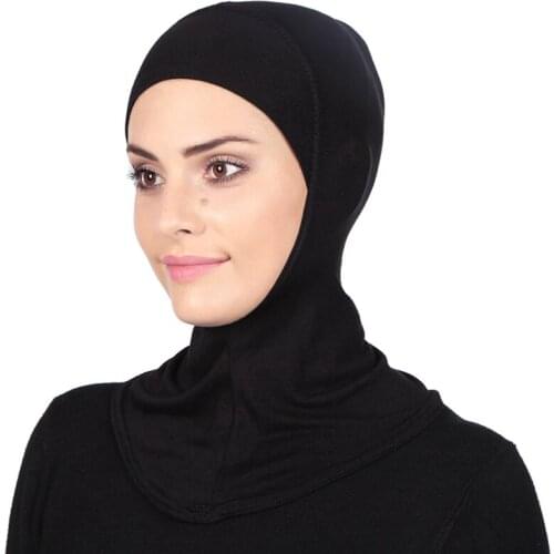 Soft Muslim Full Cover Inner Women Hijab Bone Bonnet Cap Islamic Underscarf Neck Head Bonnet Hat Islamic Head Wear Neck Cover
