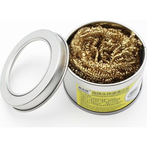 New Arrival 1pc Welding Soldering Solder Iron Tip Cleaner Cleaning Steel Wire Sponge Balls for Welding Tool