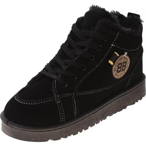 New style casual boots trend boots non-slip flat boots outdoor warm boots ladies boots