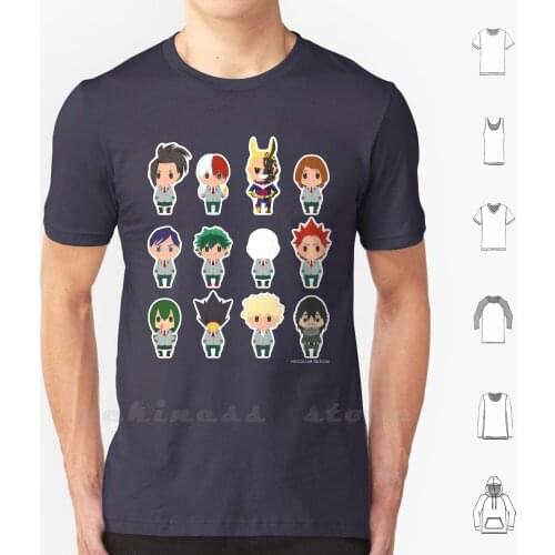 Sympops Tiny Cute Super Anime Students T Shirt Cotton Sympop Sympops Tiny Cute Super Hero Heroine Girl Women Kawaii Simple
