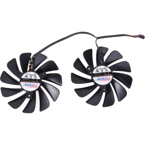2pcs/set 95mm FDC10U12S9-C RX5700 XT GPU Fan For XFX RX 5600 5700 XT RAW II Graphics Card Cooling Fan
