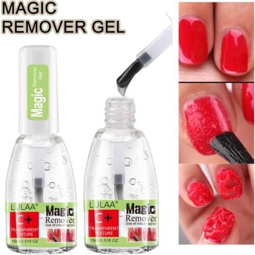 15ml Nail Polish Remover Liquid Nail Cleanser Gel Magicial Burst UV Gel Soak Off Remover Gel Fast Healthy Nail Gel Remover TSLM1