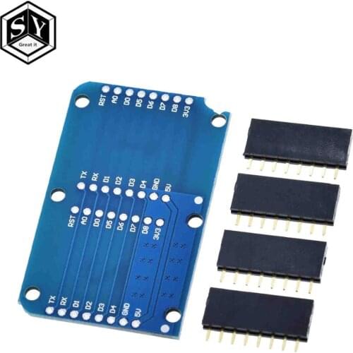 1PCS Great IT Dual Base for WEMOS D1 mini WIFI Internet of Things development board based