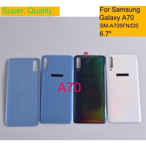 10Pcs/Lot For Samsung Galaxy A70 A705 A705F SM-A705FN/DS Housing Back Cover Case Rear Battery Door Chassis Housing Replacement