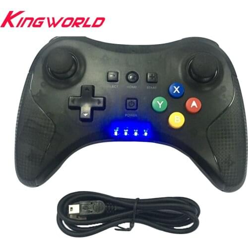 10PCS Pro Controller Remote control wireless Gamepad Game Joystick corlorful pad indicator light for W-i-i-U Pro with USB
