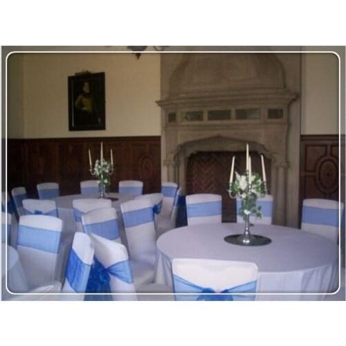 100pcs royal blue wedding chair sash Chair Bow Banquet Chair Sash for Weddings