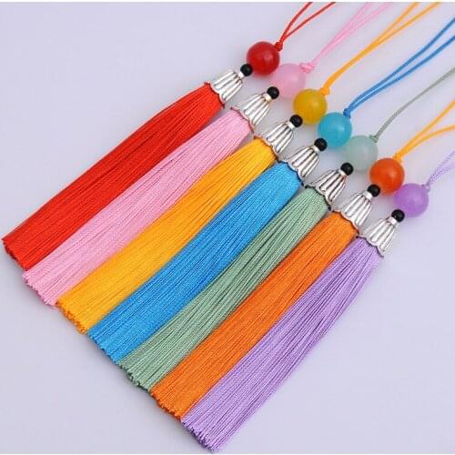 100pcs/lot about 12.5cm Peak green color polyester Charm tassel for home decore curtain fitting bookmark curtains 2020