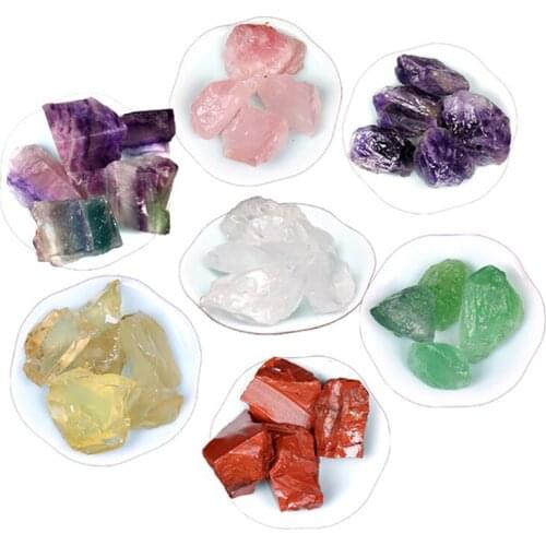 100g Crystal Mixed Stone Amethyst Tumbled Chips Crushed Stone Jewelry Decor