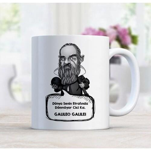 Personalized Galileo Galilei White Mug Cup