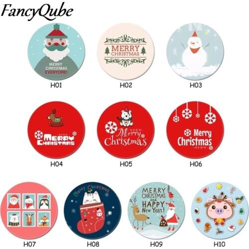 Merry Christmas Brooches For Santa Claus Pin Gift For New Year Badge DIY Crafts Party Decor Backpack Icons