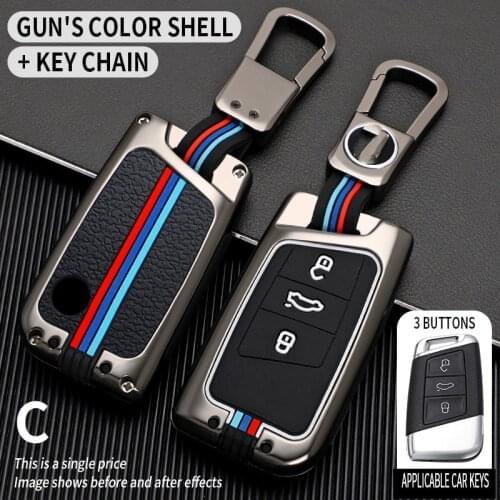 Car key case for v magotan b8 wei lan polo 9n golf 4 3 5 6 6r 7 mk7 mk4 passat b5 b6 b8 b7 touran bora caddy tiguan