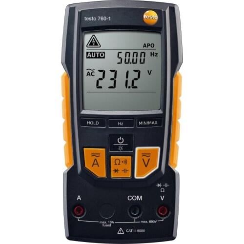 Testo 760-1 illuminated Display Digital Multimeter 0590 7601 For Almost All Electrical Measuring Tasks
