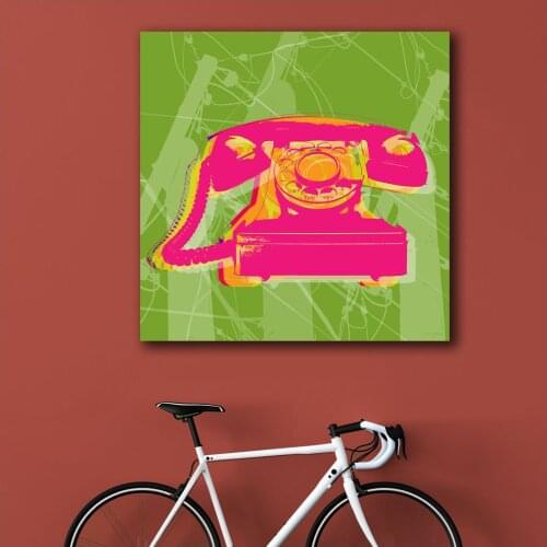 Large size Printing Oil Painting Rotary Phone Pop Art wall art canvas prints pictures for living room and bedroom No Frame