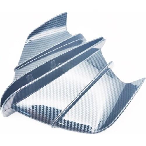 Motorcycle Side Wings Winglet Wind Spoiler Cover Air Deflector Carbon Fiber Look