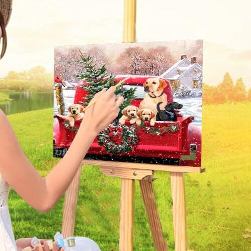 Animal Dog Labrador Coloring By Numbers Painting Complete Kit Oil Paints 50*70 Picture By Numbers Photo Handiwork