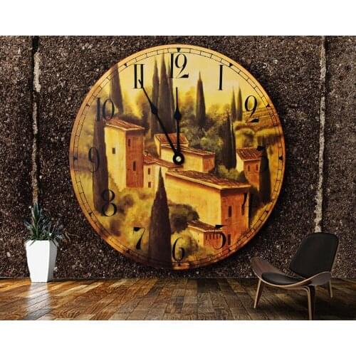 Papel de parede antique clocks on rustic background retro wallpaper mural,living room tv wall bedroom wall papers home decor