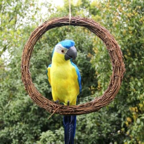 Natural Woven Rattan Hoop Garland Wreath Wall Xmas Tree Wedding Stage Party Garden Home Decor DIY Bridal Bouquet Wreaths