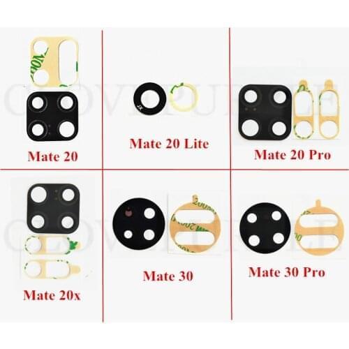 New Back Camera Glass Lens Cover Replacement Parts for Huawei Mate 20 X Lite Pro Mate 30 Pro