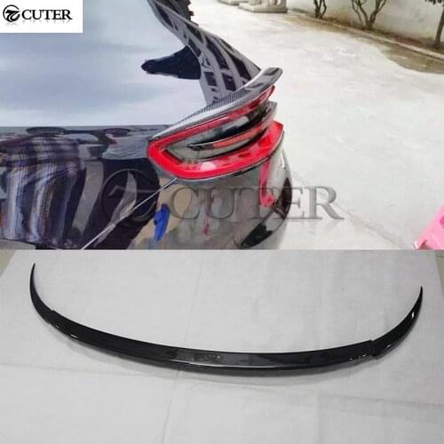 Newest Carbon fiber rear spoiler middle wings for Porsche Macan car body kit 2014-2015