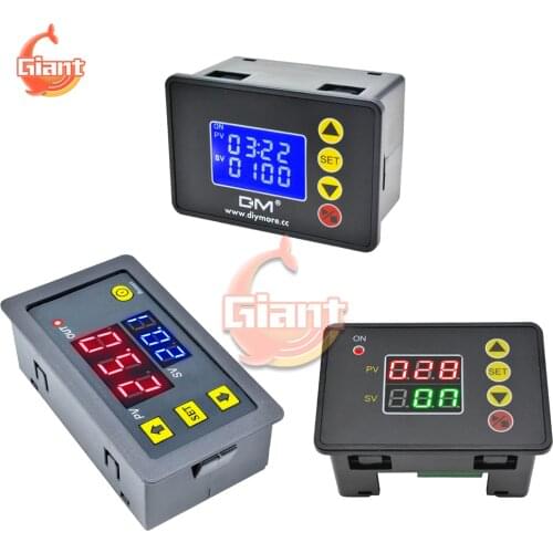 AC 110V 220V DC 12V 24V 1.37 Inch Programmable Digital Timer Switch Relay Control 10A 20A Time Controller Delay Relay Module DIY