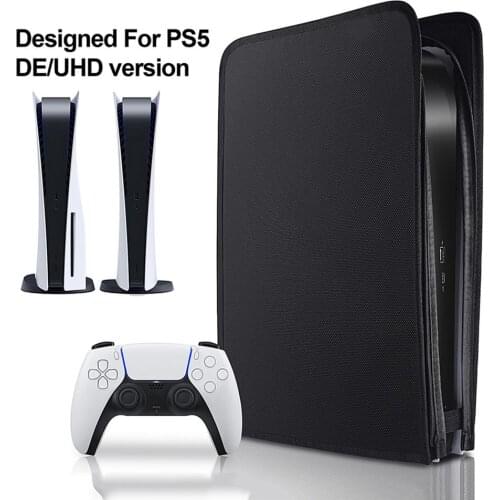DustProof Cover For PS5 Console Case Black Soft Dust Proof Cover Sleeve Waterproof Cover Sleeve For PlayStation 5 Game Consoles