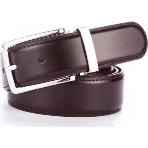 30mm Cowhide Genuine Leather Belt for Men Strap Belts with Male Pin Buckle Vintage Jeans Waistbands,Drilling Style+Punching Tool