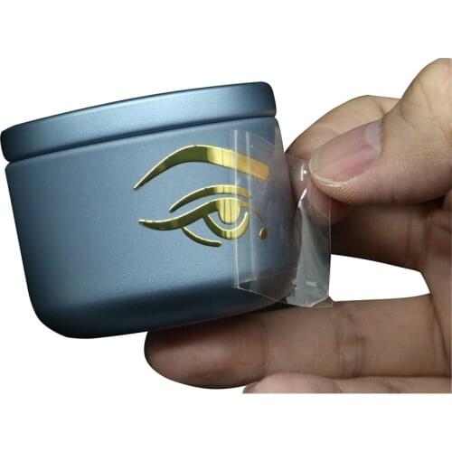 Luxury Metal Stickers Shiny Logo Transfer Sticker Waterproof 3d logo 500pcs/pack