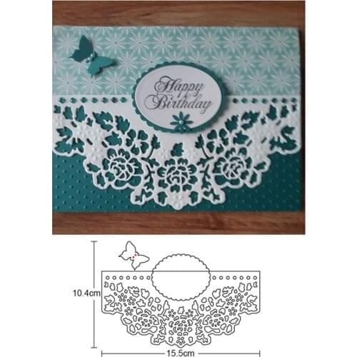 Metal Cutting Dies etched flower frame die mold Stencil Scrapbooking Card Embossing Craft mould blade punch stencils dies