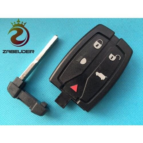 1pcs of New Replacement 5 Button Remote Key FOB Smart Key shell/case blank with uncut blade for FREELANDER 2 NO LOGO
