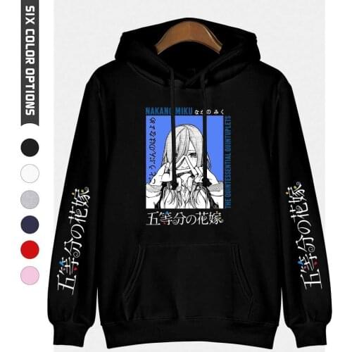 2020 The Quintessential Quintuplets Hoodies Fashion Print Hoodie Streetwear Casual Sweatshirts Men Women Autumn Pullover Clothes