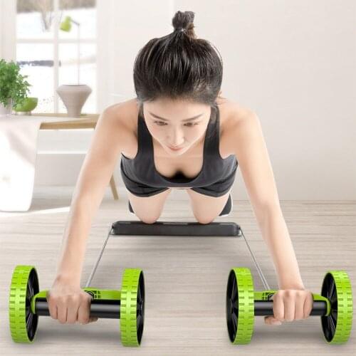 Abdominal Wheel Muscle Beginner Men and Women Curling Abdomen Machine Thin Waist Thin Belly Sports Fitness Equipment Home 2020