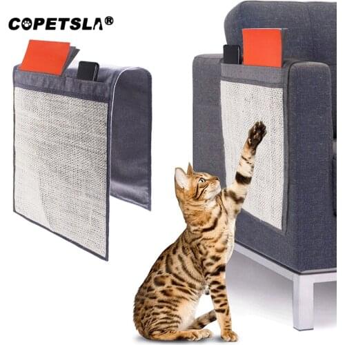 Cat Kitten Scratch Board Pad Sisal Toy Sofa Furniture Protector Cat Claw Care Product Cats Scratcher Paw Pad with Storage bags