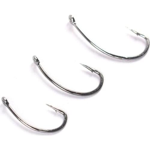 20pcs High-carbon Steel Fishing Crank Hooks With Barb Carp Fishing Accessories Parts Outdoor Sports Fishing Tools