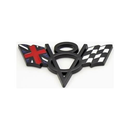 3D Metal Black Auto V8 Vintage Logo UK Flag Trunk Emblem Badge Decals Sticker Car Accessories