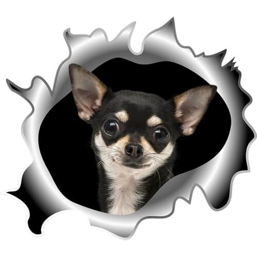 Three Ratels C518 Toy Fox Terrier 3D Dogs wall stickers home decoration living room children bedroom DIY car sticker