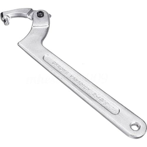 8 inch 12 inch Adjustable Hook Wrench Pin Round Head Wrench C Shape Spanner Chrome Vanadium Tool Hand Tool Motorcycle